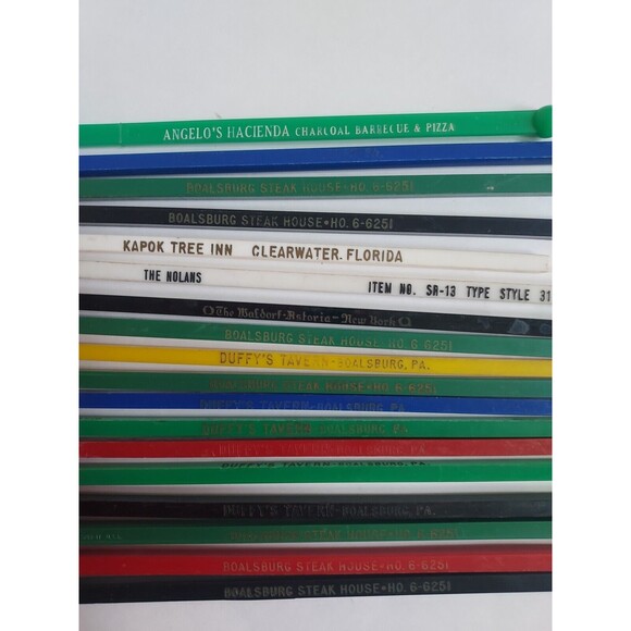 37 Assorted Vintage Retro Advertising Plastic Swizzle Sticks Drink Stirs - Picture 3 of 4